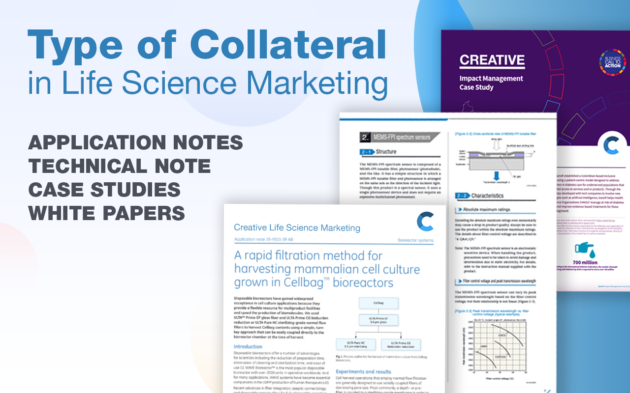 Type of collateral in Life Science Marketing