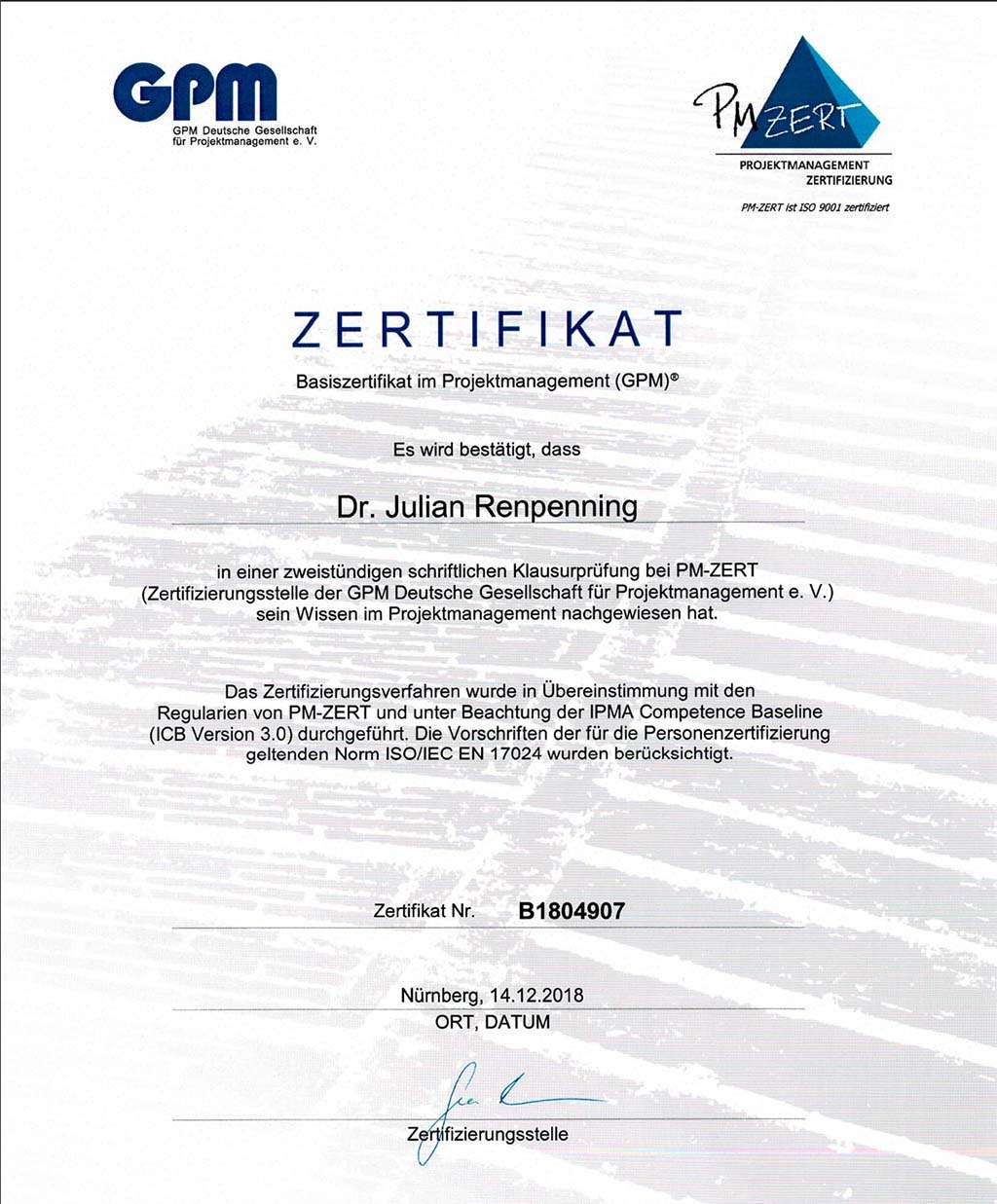 GPM Project Management Certificate